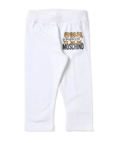 Moschino Elastic Waist Pants In White