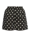 Moschino Polka Dot Black Shorts With Relaxed Fit