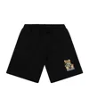 Moschino Elastic Waist Shorts In Black