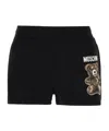 Moschino Graphic Printed Bear Shorts In Black