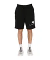 Moschino Elastic Waist Shorts In Black