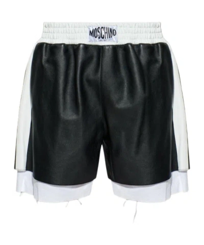 Moschino Elastic Waist Shorts In Multi