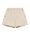 Moschino Elastic Waist Shorts In Neutral