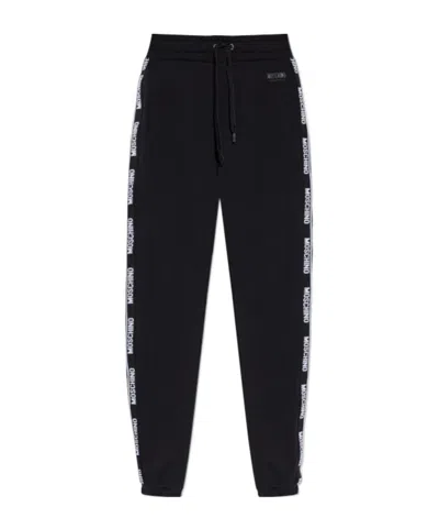 Moschino Elastic Waist Sweatpants In Black