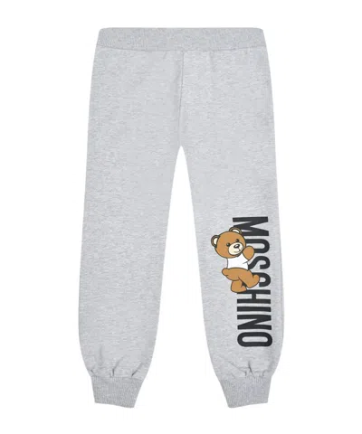 Moschino Elastic Waist Sweatpants In White