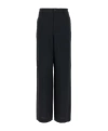 Moschino Acetate Trousers Elastic Waistband In Black