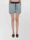 Moschino Elastic Waistband Shorts With Functional Pockets