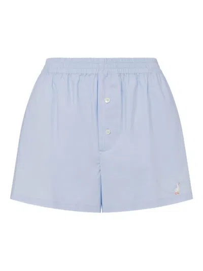 Moschino Shorts Mit Elastischem Bund In Blue