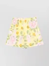 Moschino Elasticated Waistband Floral Print Smiley Face Shorts