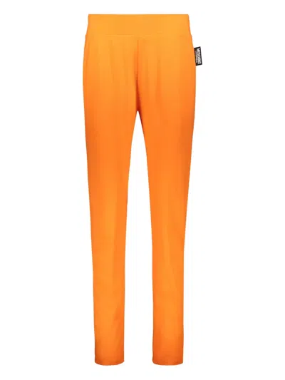 Moschino Elasticated-waistband Trousers In Orange
