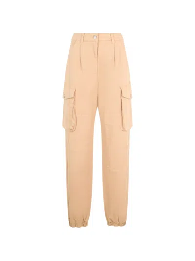 Moschino Elasticated-cuff Trousers In Neutral