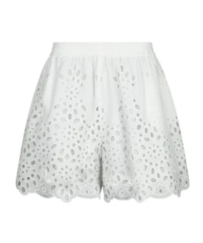 Moschino Elastic-waist Shorts In White