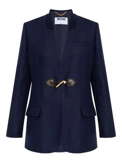 MOSCHINO ELBOW-PATCH BLAZER