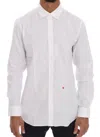 Moschino Elegant White Slim-fit Cotton Shirt