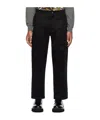 Moschino Embroidered Casual Trousers In Black