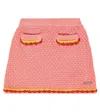 Moschino Bestickter Rock Aus Baumwolle In Candy Pink