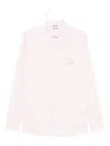 Moschino Embroidered Cotton Shirt In White