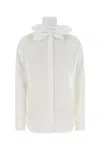 Moschino Long Sleeve Top Featuring Bow Detail In White