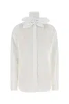 Moschino Long Sleeve Top Featuring Bow Detail In White