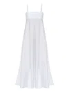 Moschino Embroidered-detail Maxi Dress In White