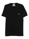 Moschino Duck-embroidered Crewneck T-shirt In Black