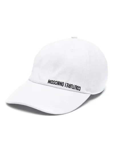 Moschino Embroidered-logo Baseball Cap In White