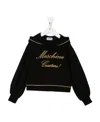 Moschino Logo Hoodie In Black