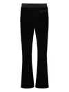Moschino Embroidered-logo Pants In Black