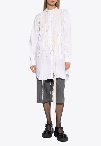 Moschino Embroidered Long-sleeved Shirt