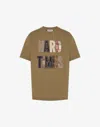 Moschino Embroidered Organic Cotton Jersey T-shirt In Green