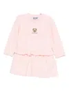 Moschino Baby Girls Bear Logo Dress In Pink