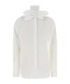 Moschino Long Sleeve Top Featuring Bow Detail In White