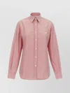 Moschino Embroidered Shirt With Long Sleeves And Striped Pattern
