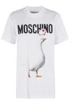 Moschino Classic Cotton T-shirts And Polos Collection In White