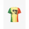 Moschino Mens Multi Love Graphic-print Cotton T-shirt In Multi