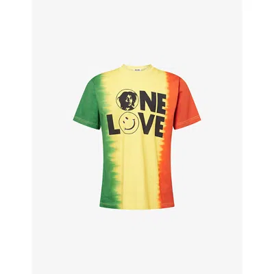 Moschino Mens Multi Love Graphic-print Cotton T-shirt