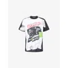 Moschino Mens Black/white Sex Pistols Graphic-print Cotton T-shirt In Black