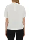 Moschino Enver Satin Blouse Still Life With Heart