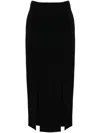 Moschino Enverse Midi Skirt In Black