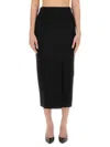 Moschino Enverse Midi Skirt In Black