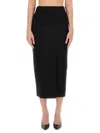 Moschino Enverse Midi Skirt In Black