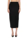 Moschino Enverse Midi Skirt In Black