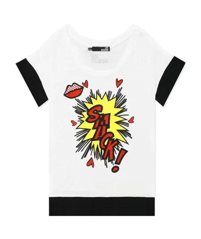 Moschino Explosive Printed T-shirt In White
