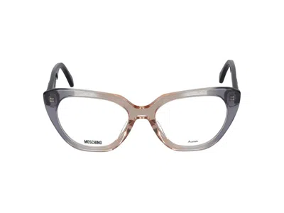 Moschino Eyeglasses In Grey Ochre