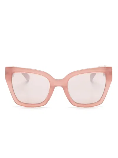 Moschino Eyewear Butterfly-frame Sunglasses In Pink