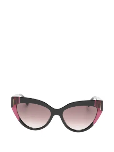 Moschino Eyewear Cat-eye Sunglasses In Black