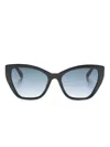 Moschino Eyewear Cat-eye Sunglasses In Black