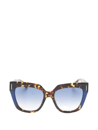 Moschino Eyewear Cat-eye Sunglasses In Brown
