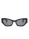 Moschino Eyewear Cat-eye Sunglasses In Schwarz