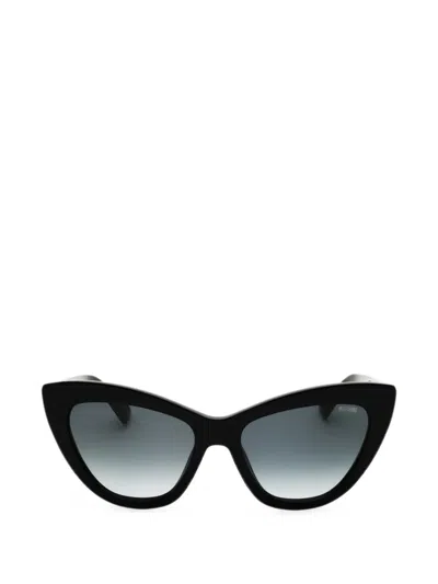 Moschino Eyewear Cat-eye Sunglasses In Schwarz